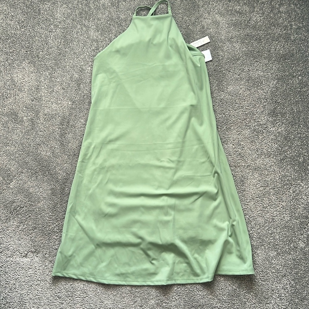 Madewell Green Mini Dress with Chic Design